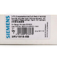 Siemens 3-Phasen-Einspeiseklemme 3RV1915-5B OVP
