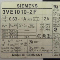 Siemens Leistungsschalter 3VE1010-2F GEB