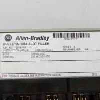 Allen Bradley Servo Slot Filler Kinetix 6000 2094-PRF Ser.A GEB