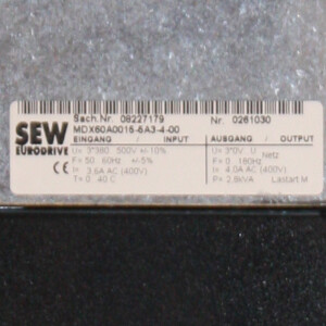 SEW Frequenzumrichter Movidrive MDF60A0015-5A3-4-00 GEB #K3