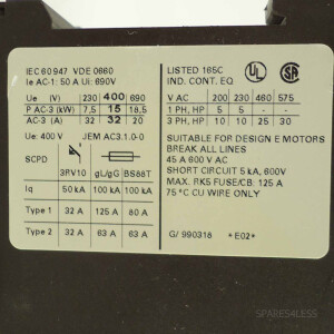 Siemens Schütz 3RT1034-1BB40 24V GEB