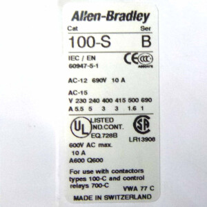 Allen Bradley Schütz 100S-C30ZJ14C SER.C GEB