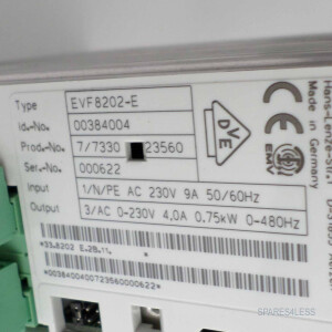 Lenze Frequenzumrichter ID 00384004 EVF8202-E 0,75 kW GEB