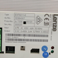 Lenze Frequenzumrichter ID 00384007 EVF8211-E 0,75kW REM