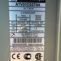 Telemecanique/Schneider FU ATV31C037N4 058772 0,37kW OVP