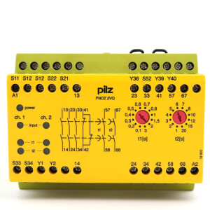 Pilz Not-Aus Schaltgerät PNOZ 2VQ 24VDC 3n/o 1n/c 2n/o t ID 774013 GEB