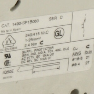 Allen Bradley Leistungsschalter 1492-SP1B060 Ser. C (2Stk.) OVP
