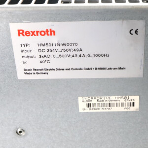 Rexroth Einzelachs-Wechselrichter HMS01.1N-W0070-A-07-NNNN R911295326 GEB