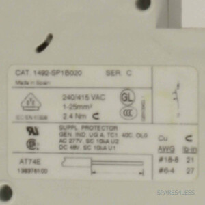 Allen Bradley Leistungsschalter 1492-SP1B020 Ser.C GEB