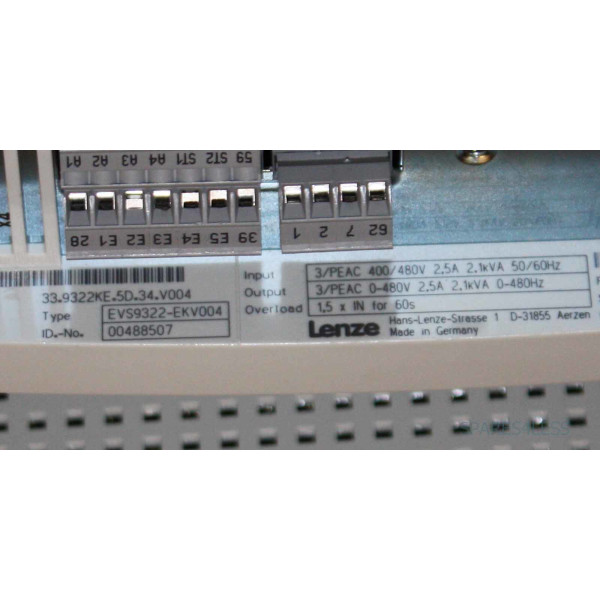 Lenze Servo Antriebsregler Kurvenscheibe 00488507 EVS9322-EKV004 GEB