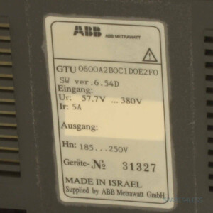 ABB Metrawatt Controller U0600 GTU0600A2B0C1D0E2F0 GEB