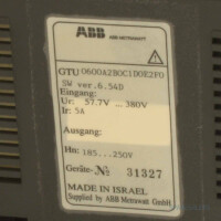 ABB Metrawatt Controller U0600 GTU0600A2B0C1D0E2F0 GEB