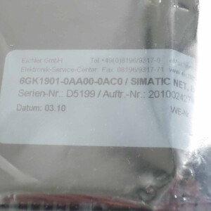 Siemens Simatic Sinec Net 6GK1 901-0AA00-0AC0 REM