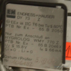 Endress+Hauser Sensor DY73  E Z Ex-85.B.2050 GEB