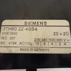 Siemens Schütz Hilfsschütz 3TH8022-4BB4 GEB