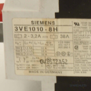 Siemens Leistungsschalter 3VE1010-8H GEB