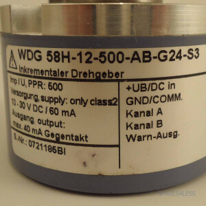 Wachendorff Inkrementaler Drehgeber WDG 58H-12-500-AB-G24-S3 NOV