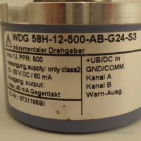 Wachendorff Inkrementaler Drehgeber WDG 58H-12-500-AB-G24-S3 NOV
