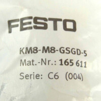 Festo Anschlussleitung KM8-M8-GSGD-5 165611 OVP