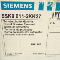 Siemens Schutzschalterklemme 5SK9011-2KK27 (10Stk.) OVP