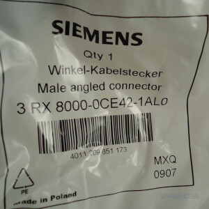 Siemens Winkel-Kabelstecker mit 10M Leitung 3RX8000-0CE42-1AL0 OVP