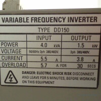 CONTROL TECHNIQUES FREQ. INVERTER DominAx DD150 GEB