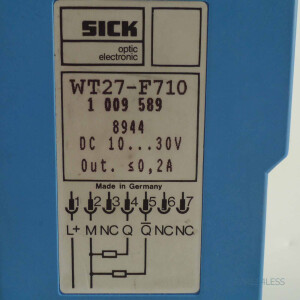 SICK Reflexions Lichttaster WT27-F710 1009589 GEB