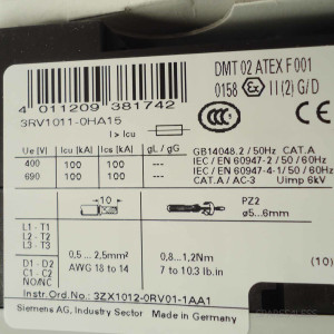 Siemens Leistungsschalter 3RV1011-0HA15 OVP
