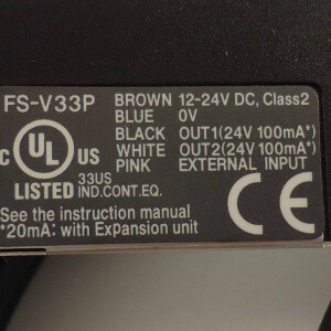 Keyence Lichtleiter Messverstärker FS-V33P OVP