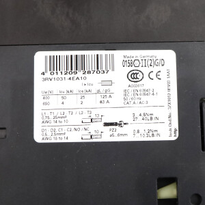 Siemens Leistungsschalter 3RV1031-4EA10 GEB