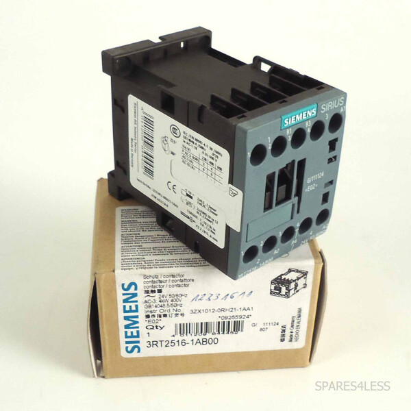 Siemens Schütz 24V/4kW/400V 3RT2516-1AB00 OVP