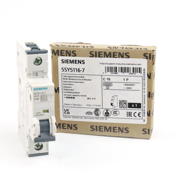 Siemens Leitungsschutzschalter 5SY5 116-7 OVP