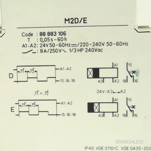 Crouzet Zeitrelais M2D/E 88883106 0,05s-60h OVP