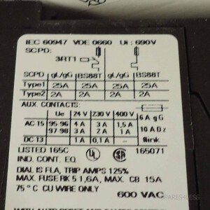 Siemens Überlastrelais 3RU1116-0EC1 OVP