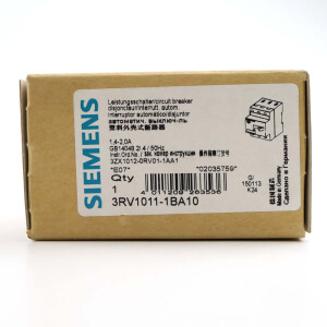 Siemens Leistungsschalter 3RV1011-1BA10 OVP