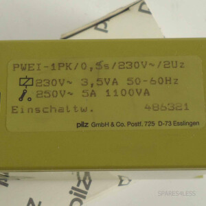 Pilz Einschaltw. Relais PWEI-1PK/0,5s/230V~/2Uz 486321 OVP