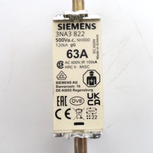 Siemens  NH-Sicherungseinsatz 3NA3 822 (3Stk.) OVP