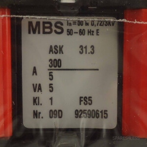 MBS Aufsteckstromwandler ASK 31.3 300/5A OVP