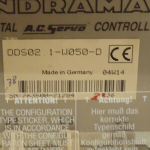 INDRAMAT Servo-Controller DDS02.1-W050-D GEB