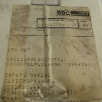 BBC Drehzahlmessgerät GTS057 PQ96/240 OVP