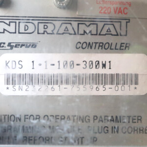 INDRAMAT AC Servo Controller KDS1.1-100-300-W1 GEB