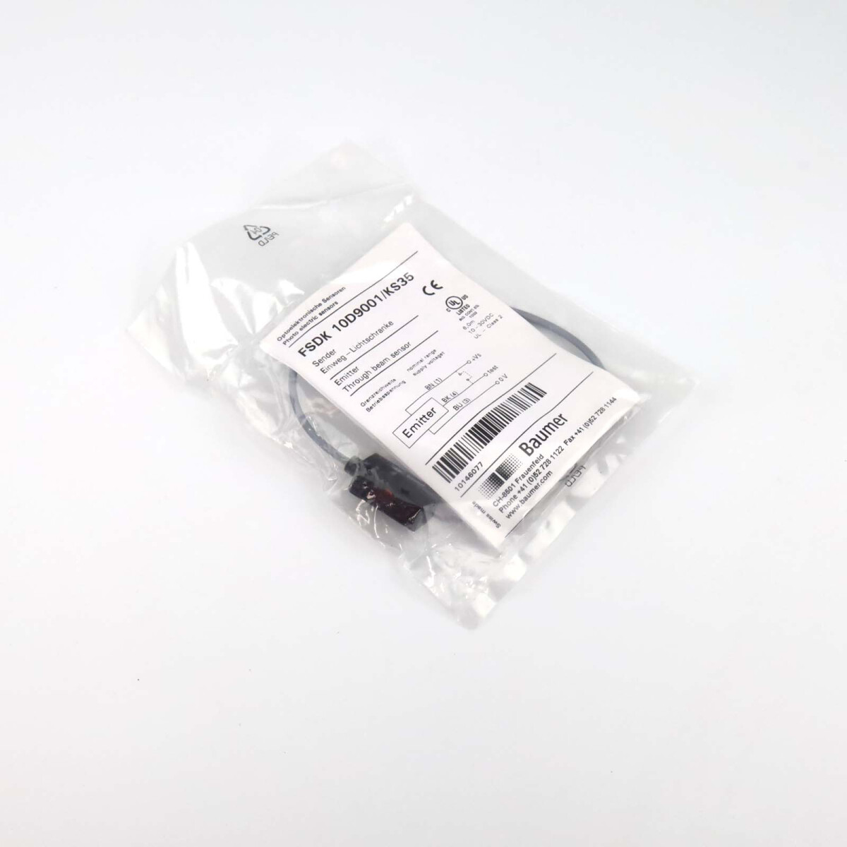 Baumer electric Sender Einweg-Lichschranke FSDK 10D9001/KS35
