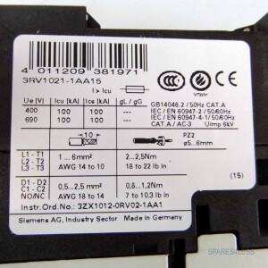 Siemens Leistungsschalter 3RV1021-1AA15 OVP