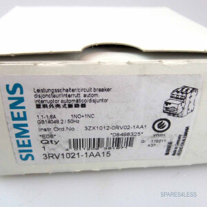 Siemens Leistungsschalter 3RV1021-1AA15 OVP