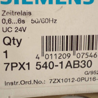 Siemens Zeitrelais 0,6...6s 50/60Hz 7PX1540-1AB30 OVP