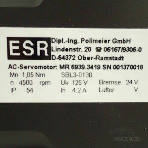 ESR Pollmeier GmbH Servomotor SBL3-0130 SBL3-0130-45-4-125/I OVP