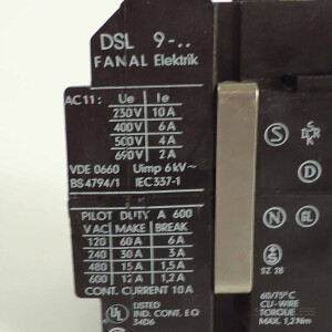 FANAL Westinghouse Schütz DSL9-22 GEB