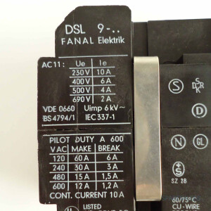 FANAL Westinghouse Schütz DSL9-40 GEB