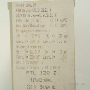 Endress+Hauser Nivotester FTL120Z 917602-0001 GEB
