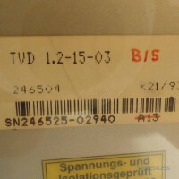 INDRAMAT AC Servo Power Supply TVD 1.2-15-03 B/5 GEB